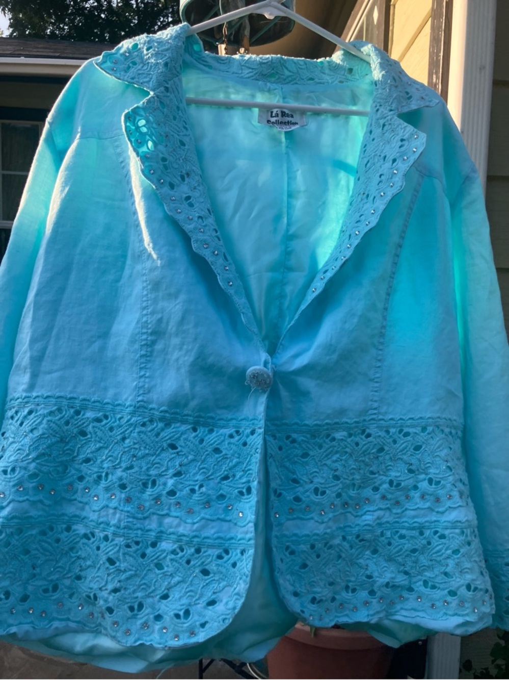 Beautiful blazer turquoise color